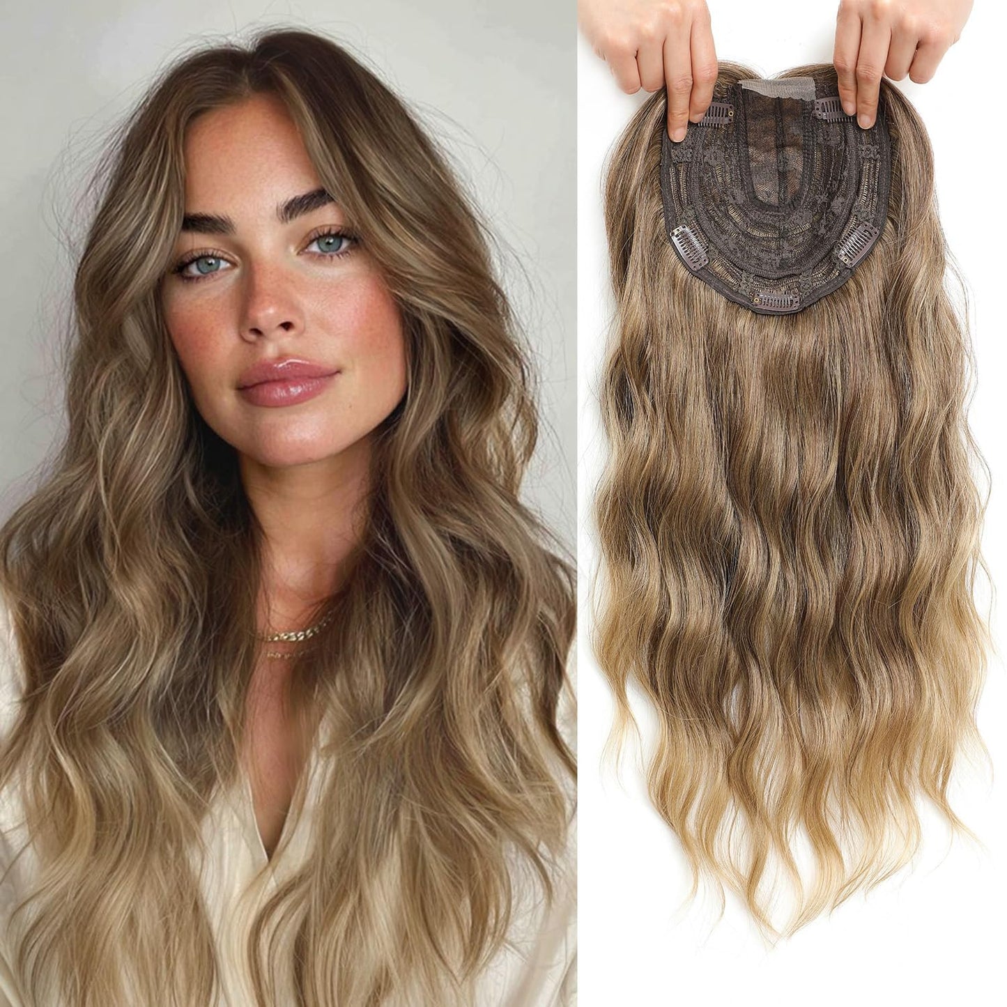 ⚡Free Shipping –🌷2026 New Lightweight & Breathable Wavy Hair Topper