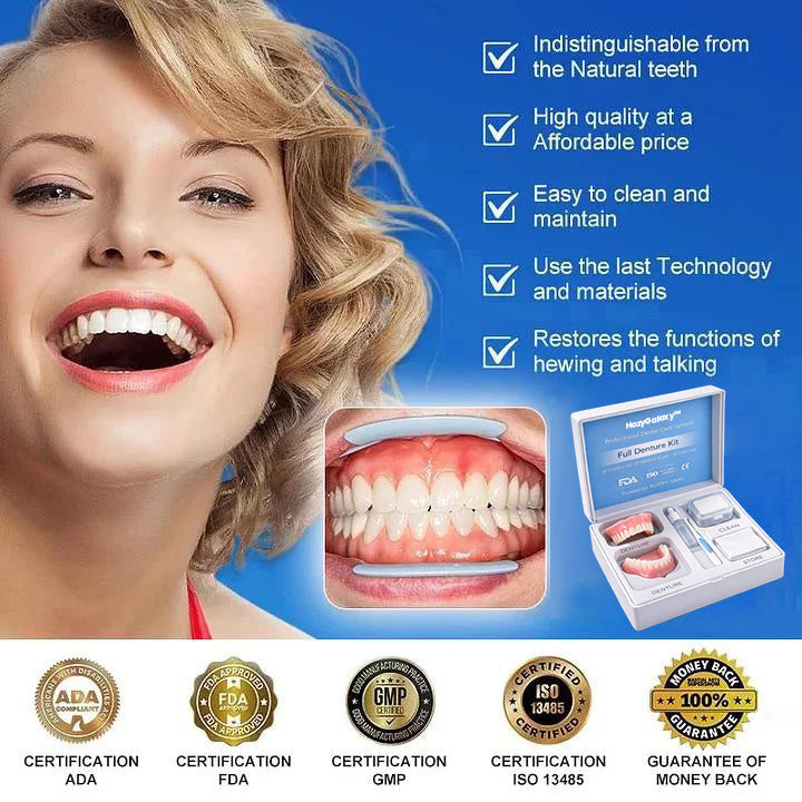 ⏰⏰ HazyGalaxy™ Custom-Fit Dentures  ENDS TODAY   70% OFF | Smile with Confidence