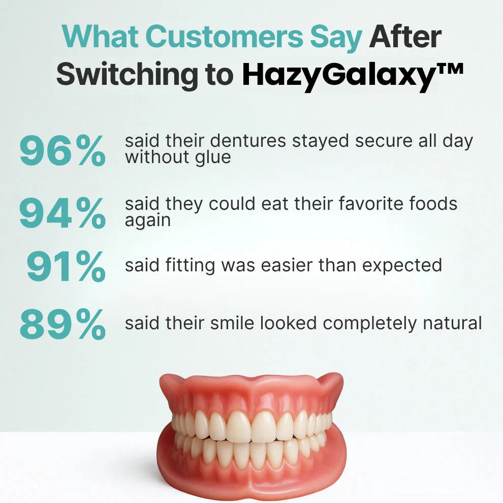 ⏰⏰ HazyGalaxy™ Custom-Fit Dentures  ENDS TODAY   70% OFF | Smile with Confidence